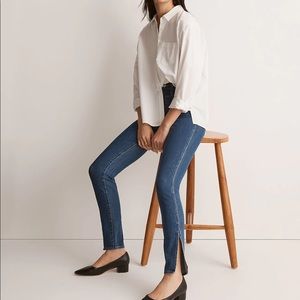 Madewell nwt 11" High-Rise Roadtripper Jeans Slit-Hem Edition 26